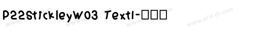 P22StickleyW03 TextI字体转换